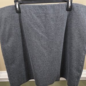 OLD NAVY- Solid Gray around the knee skirt